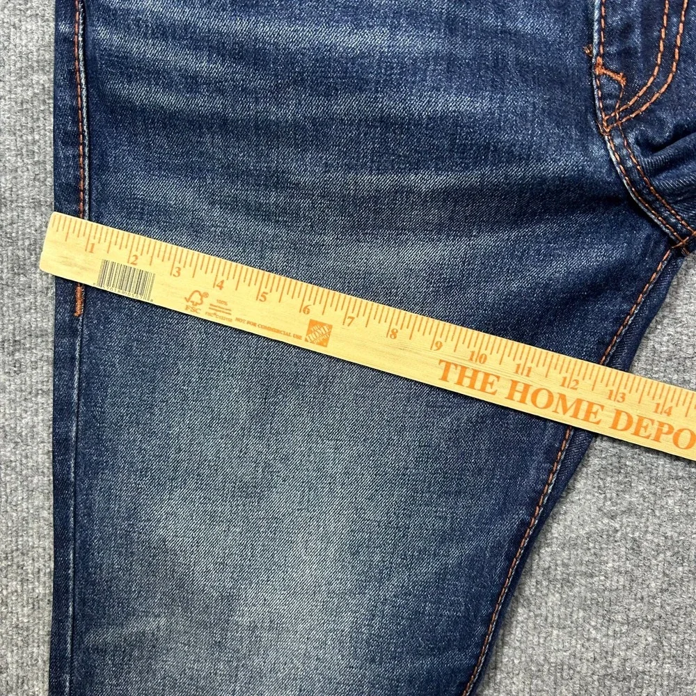 True Religion Ricky Relaxed Straight Jeans Mens 38 Blue Good Western Denim